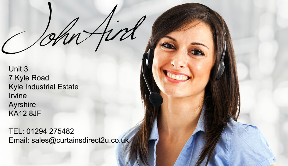 John Aird Contact Details. Suppliers of net curtains, voile curtains and textiles about me